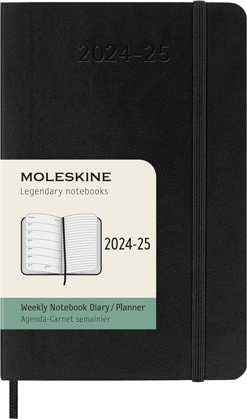 Moleskine Kalender |  18 Måneder 24/25 | Classic Soft Weeknote pocket |